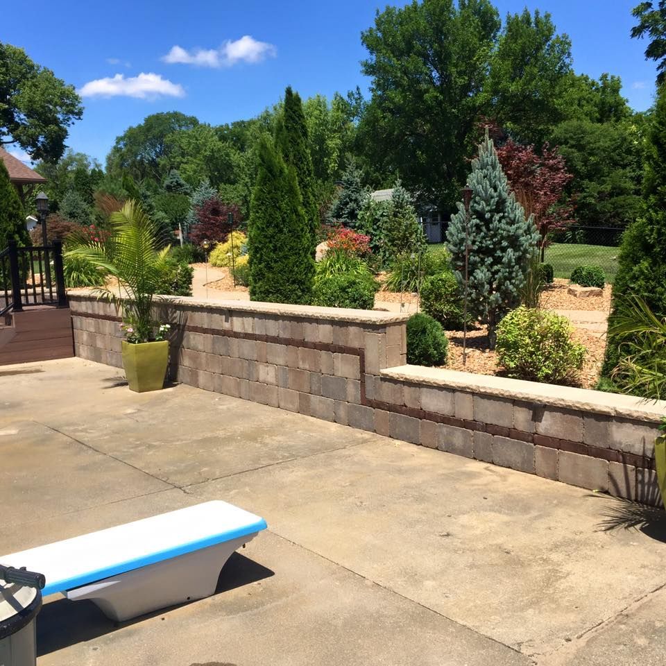Beautiful retaining wall