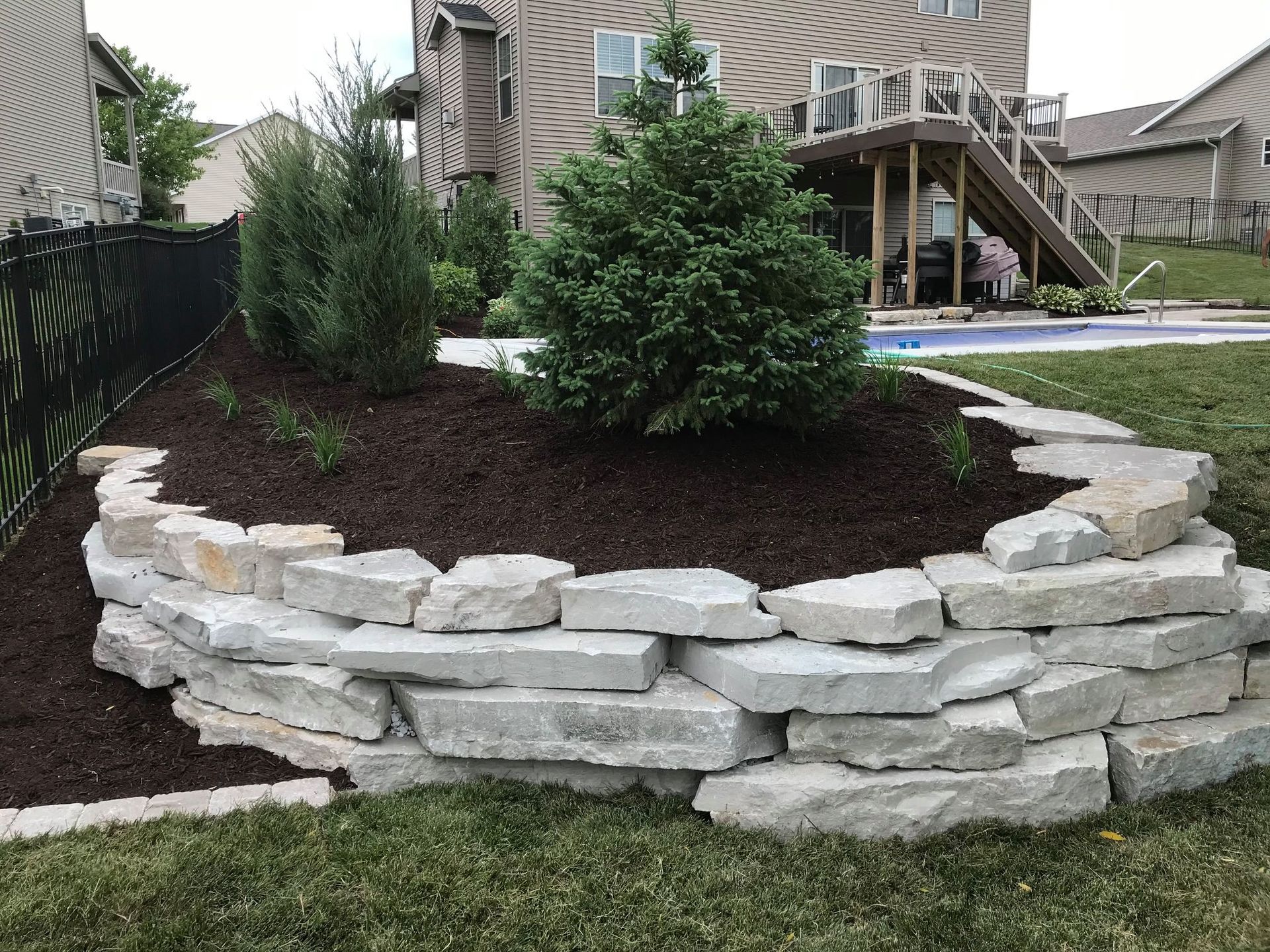 Beautiful retaining wall